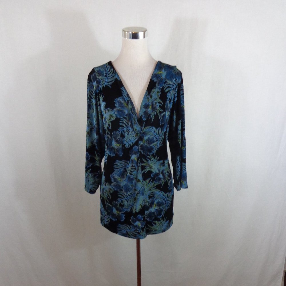 RENAISSANCE WOMEN'S SHIRT SZ 2X FLORAL